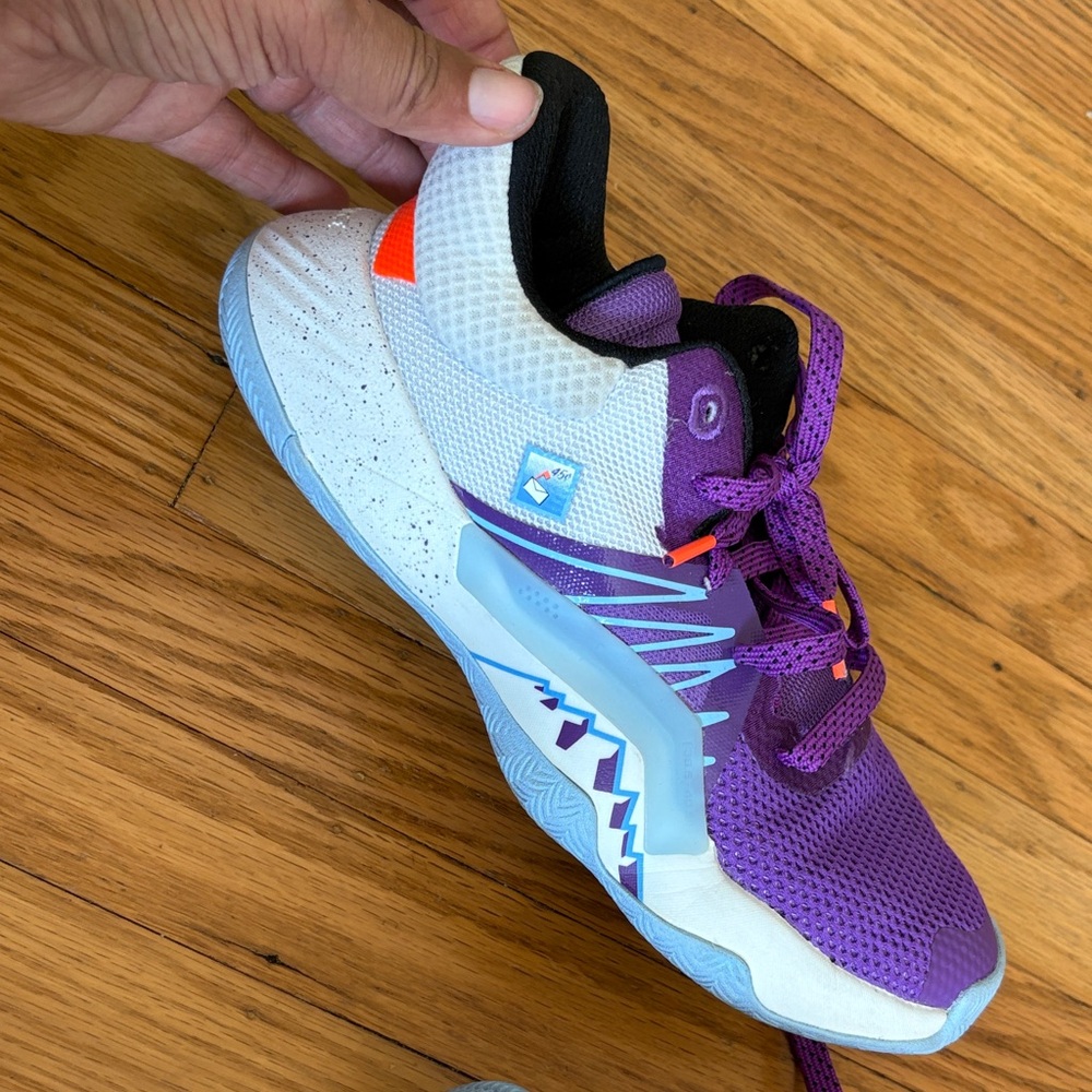 Adidas DON issue one* Purple and White Athletic Shoes
